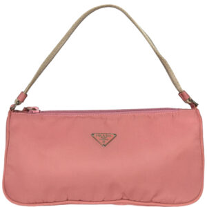 Vintage Prada Nylon Mini Shoulder Bag in Pink | NITRYL