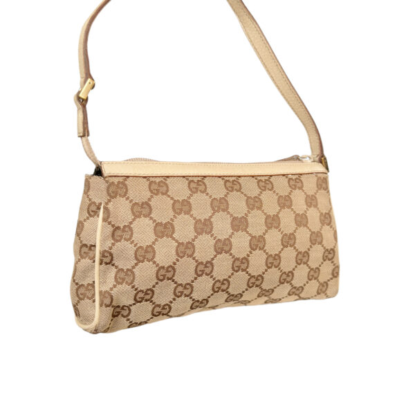 Gucci Monogram Mini Shoulder Bag in Beige / Cream / Gold - Image 4