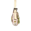Fendi Beaded Embroidered Fringe Shoulder Baguette Bag in Cream / Pink / Green - Image 3