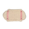 Chanel Woven Lax Accordion Shoulder Bag in Beige / Baby Pink - Image 6