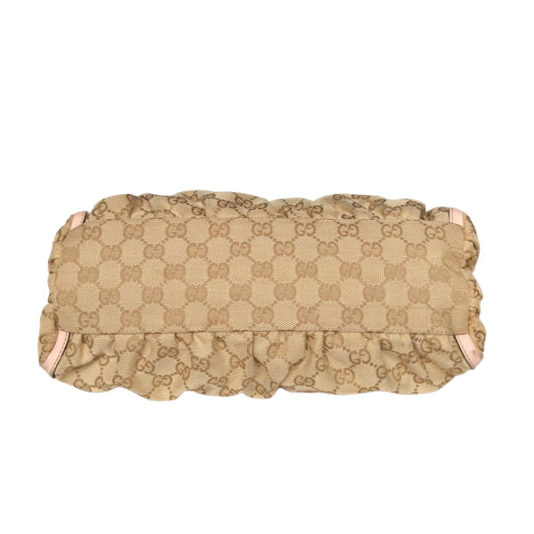 Gucci Monogram D Ring Hobo Shoulder Bag in Beige / Baby Pink / Gold - Image 6