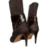 Dior Monogram Buckle Heeled Boots in Brown / Silver UK 4.5 - Image 3