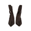 Dior Monogram Buckle Heeled Boots in Brown / Silver UK 4.5 - Image 4