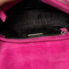 Prada Buckle Suede Shoulder Bag in Hot Pink / Silver - Image 6