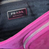 Prada Buckle Suede Shoulder Bag in Hot Pink / Silver - Image 7