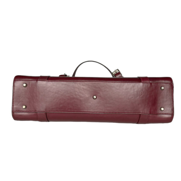 Dior Star Hardcore Leather Shoulder Bag in Burgundy Red / Silver - Image 5