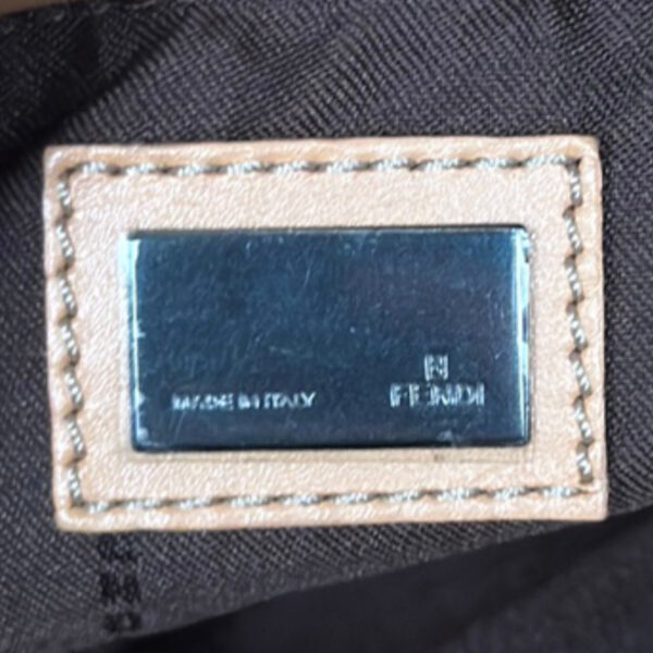 Fendi Monogram Mini Shoulder Bag in Beige / Tan - Image 7