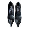 Dior Logo Bondage Heels in Black UK 3 - Image 2