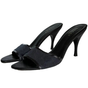 Vintage Gucci Monogram Heels in Black UK 5 | NITRYL