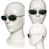 Chanel Logo Rimless Oval Sunglasses in Black / Silver - Image 4
