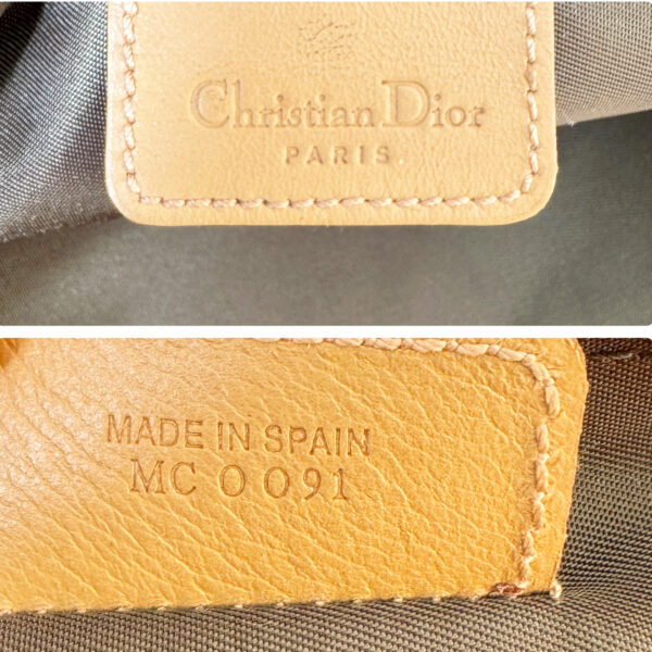 Dior Trotter Monogram Saddle Shoulder Bag in Olive Green / Tan - Image 7