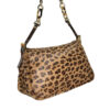 Fendi Leopard Print Calfskin Mini Mamma Shoulder Baguette Bag in Brown / Tortoiseshell / Gold - Image 4