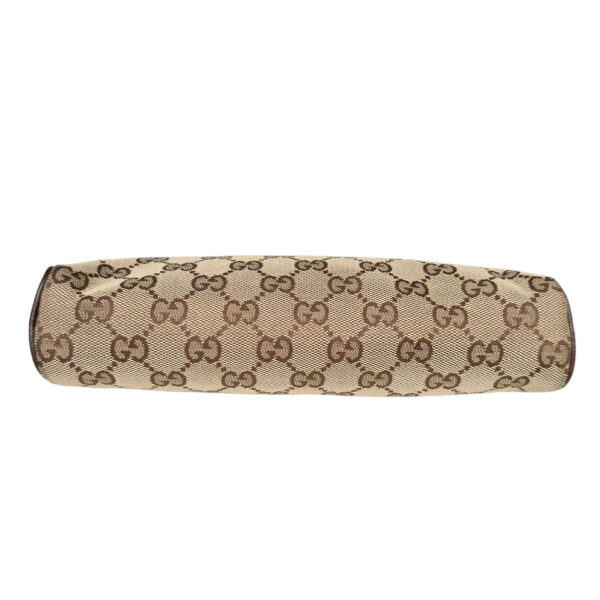 Gucci Monogram Mini Shoulder Bag in Beige / Brown / Gold - Image 5