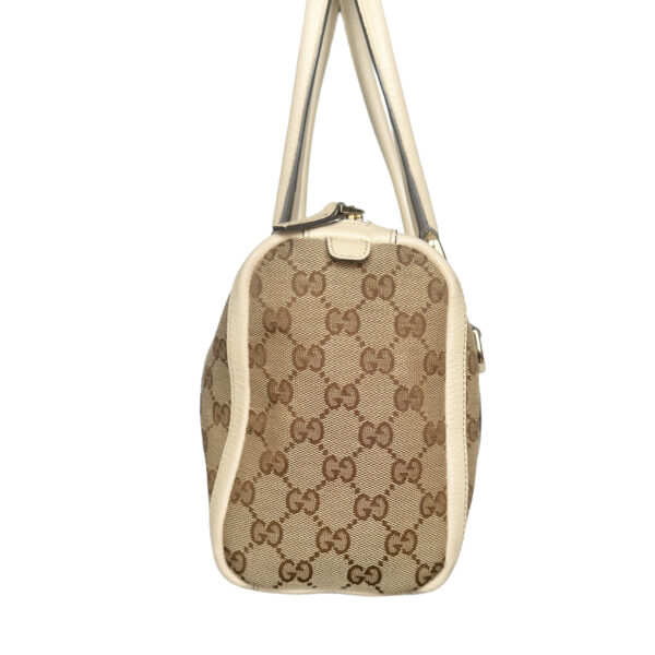 Gucci Monogram Boston Shoulder Bag in Beige / Cream / Gold - Image 3
