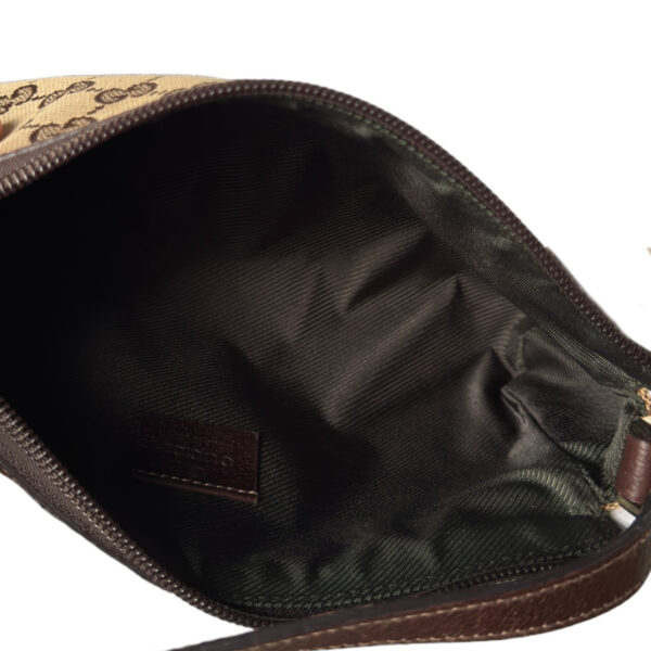 Gucci Monogram Mini Shoulder Bag in Beige / Brown / Gold - Image 6