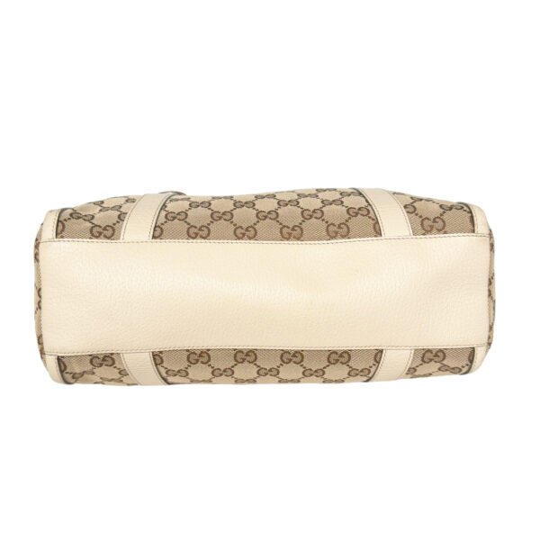Gucci Monogram Boston Shoulder Bag in Beige / Cream / Gold - Image 5