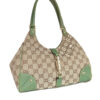 Gucci Monogram Jackie Shoulder Bag in Beige / Green / Gold - Image 2
