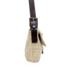 Fendi Zucca Monogram Shoulder Baguette Bag in Cream / Brown / Silver - Image 3