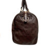 Gucci Monogram Leather Boston Bag in Brown / Gold - Image 3
