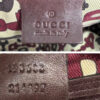 Gucci Monogram Leather Boston Bag in Brown / Gold - Image 7