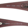 Chanel Diamante Logo Wraparound Sunglasses in Maroon - Image 3