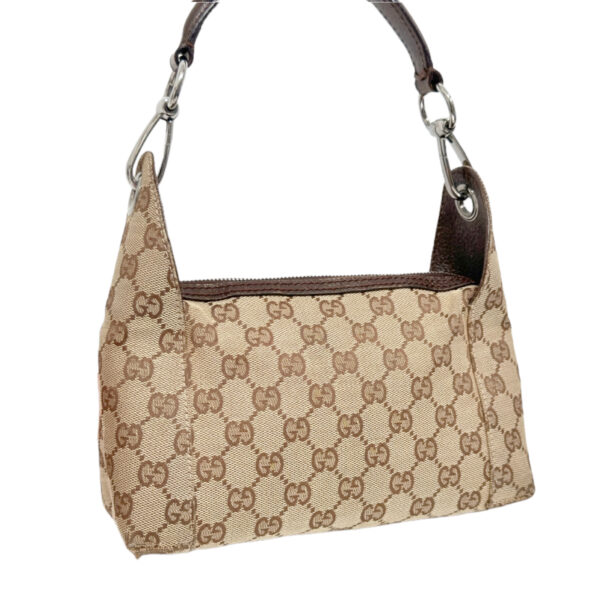 Gucci Monogram Shoulder Bag in Beige / Brown - Image 4