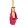 Fendi Zucchino Monogram Shoulder Baguette Bag in Hot Pink / Beige / Gold - Image 3