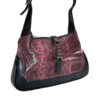 Gucci Exotic Snakeskin Mini Jackie Shoulder Bag in Pink / Purple / Black - Image 2