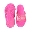 Dior Logo Rubber Pool Slides in Pink UK 6 - Image 3