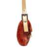 Fendi Speckled Fur Shoulder Baguette Bag in Orange / Brown / Tan - Image 3