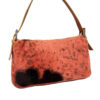 Fendi Speckled Fur Shoulder Baguette Bag in Orange / Brown / Tan - Image 4