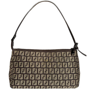 Vintage Vintage Fendi Monogram Shoulder Bag in Brown | NITRYL