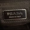 Prada Nylon Buckle Half Moon Shoulder Bag in Brown / Silver - Image 7