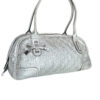Gucci Monogram Leather Bow Shoulder Bag in Metallic Silver - Image 2