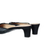 Chanel Bow Logo Suede Mules in Black / Silver UK 3 - Image 4