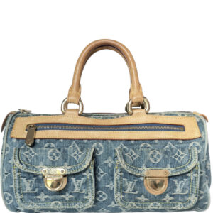 Vintage Louis Vuitton Monogram Denim Neo Speedy Bag in Blue | NITRYL