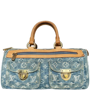 Vintage Louis Vuitton Monogram Denim Neo Speedy Bag in Blue | NITRYL