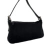Fendi Silk Classic Shoulder Baguette Bag in Black / Silver - Image 4