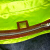 Fendi Daisy Flower Denim Shoulder Baguette Bag in Blue / White / Green - Image 6