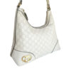 Gucci Monogram Heart Leather Shoulder Bag in Ivory - Off White / Gold - Image 2