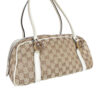 Gucci Monogram Logo Shoulder Bag in Beige / White / Gold / Silver - Image 4