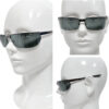 Dior Logo Rimless Wraparound Sunglasses in Black - Image 4