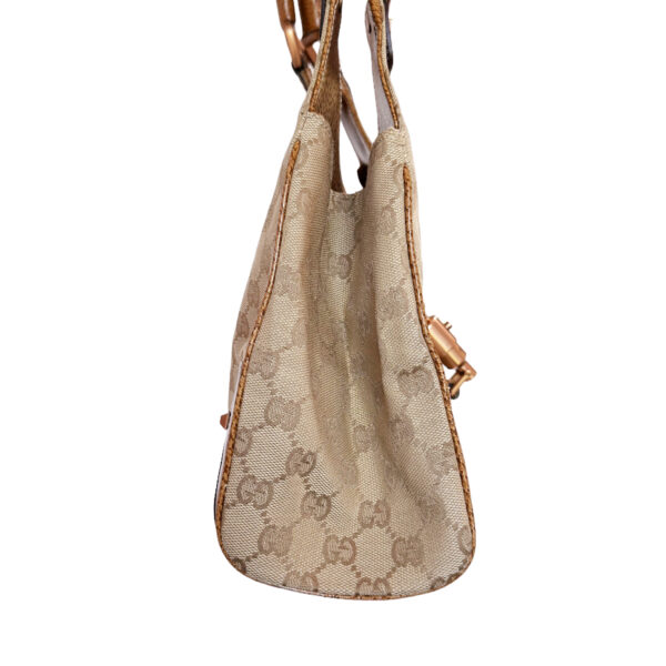 Gucci Monogram Jackie Shoulder Bag in Beige / Tan - Image 3