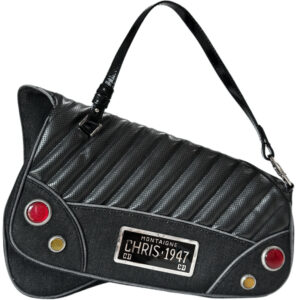 Vintage Dior Cadillac Car Denim Shoulder Bag in Black / Grey | NITRYL