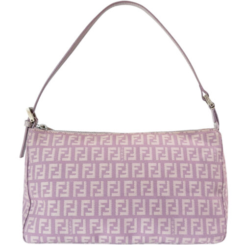 Vintage Fendi Monogram Shoulder Bag in Lilac Purple | NITRYL