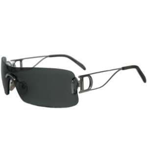 Vintage Dior Diorella Rimless Sunglasses in Black / Silver | NITRYL