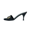 Gucci Logo Denim Heels in Black / Gold UK 4 - Image 4