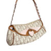 Dior Monogram Heart Romantic Shoulder Bag in Beige / Pink - Image 2