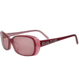 Vintage Miu Miu Diamante Logo Sunglasses in Pink / Silver | NITRYL