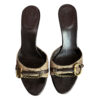 Gucci Monogram Horsebit Chain Heels in Beige / Brown UK 5 - Image 3